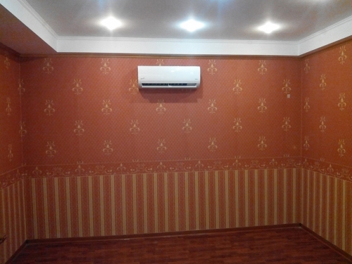 Установка кондиционера, отделочные работы.